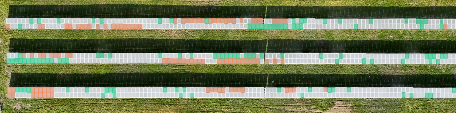 Faults overlayed onto module map showing colour-coded defect types