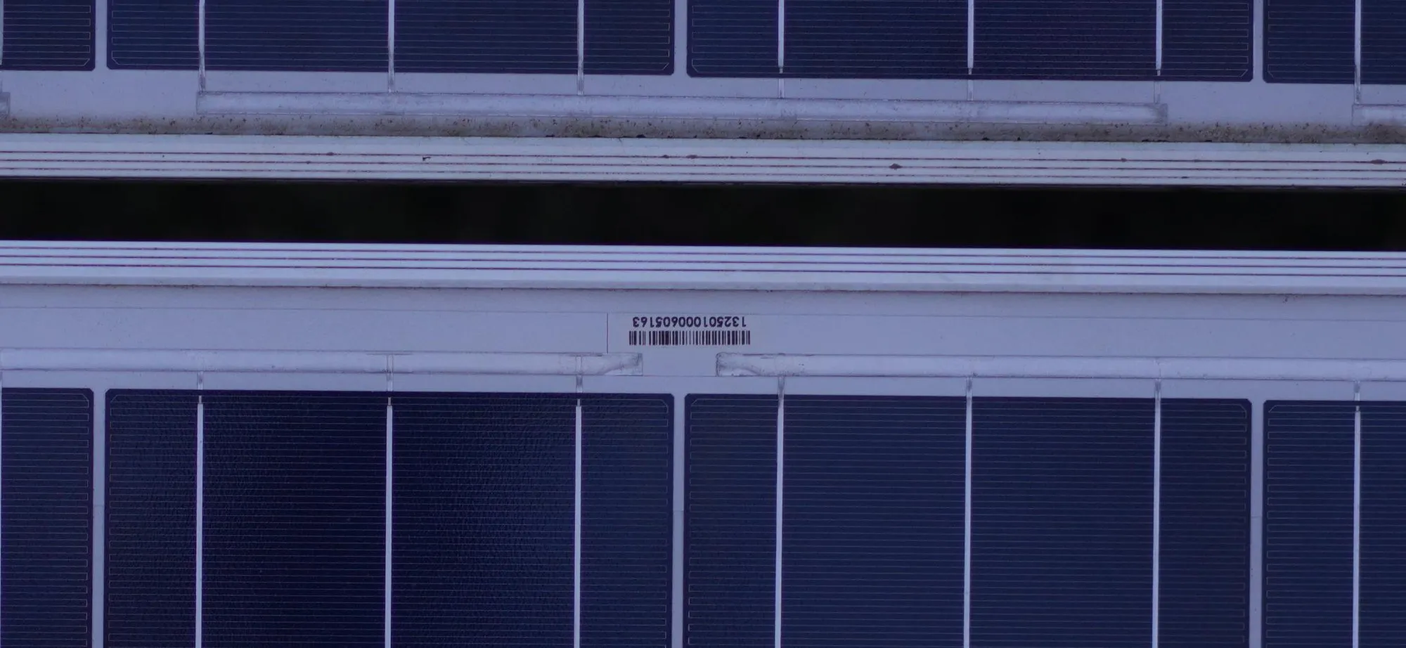 Close-up of barcode label